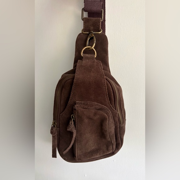 Free People Hudson Sling Bag- chocolate brown🔥 - Picture 4 of 14